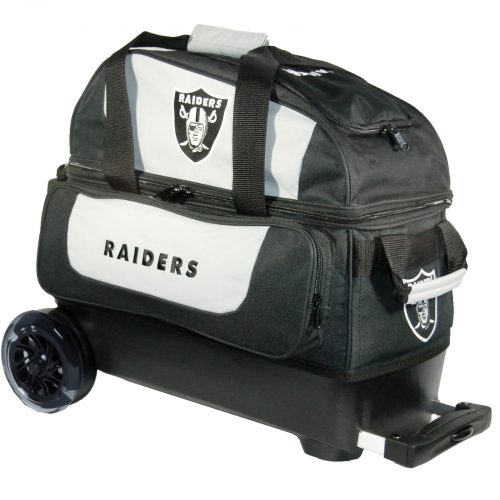 Las Vegas Raiders Double Roller Bag NFL 2 ball bowling bag