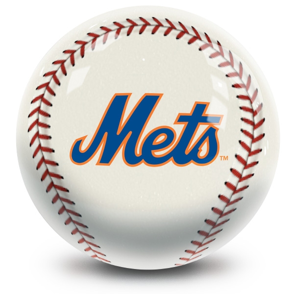 MLB New York Mets baseball designed regulation size bowling ball