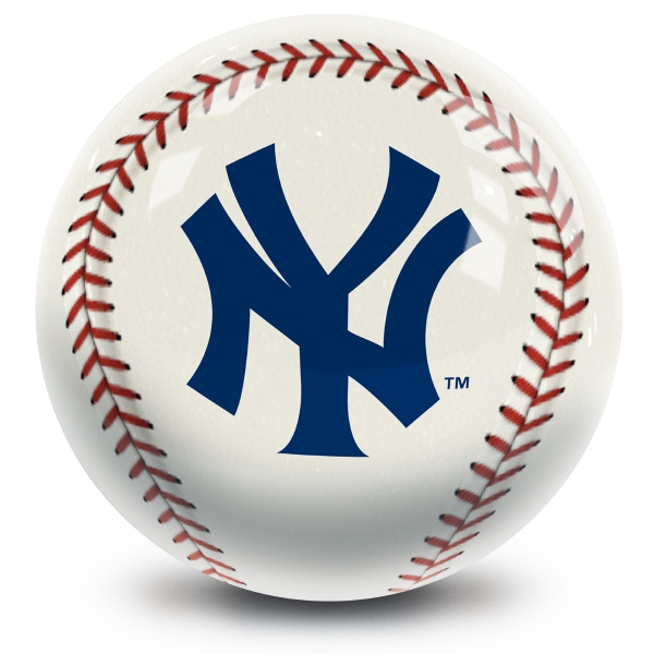 MLB New York Yankees baseball designed regulation size bowling ball